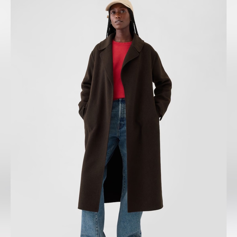 NWOT GAP BROWN WOOL COAT